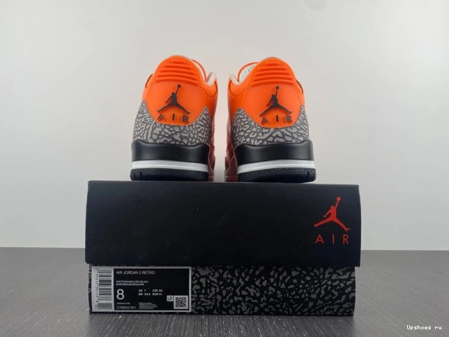 AJ3 Air 3 Jordan Retro "Orange" CT8532-801 1120